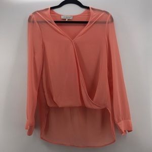 Sheer long sleeve top EXTRA SMALL